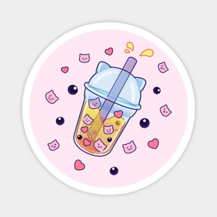 Bubble Kittea Magnet